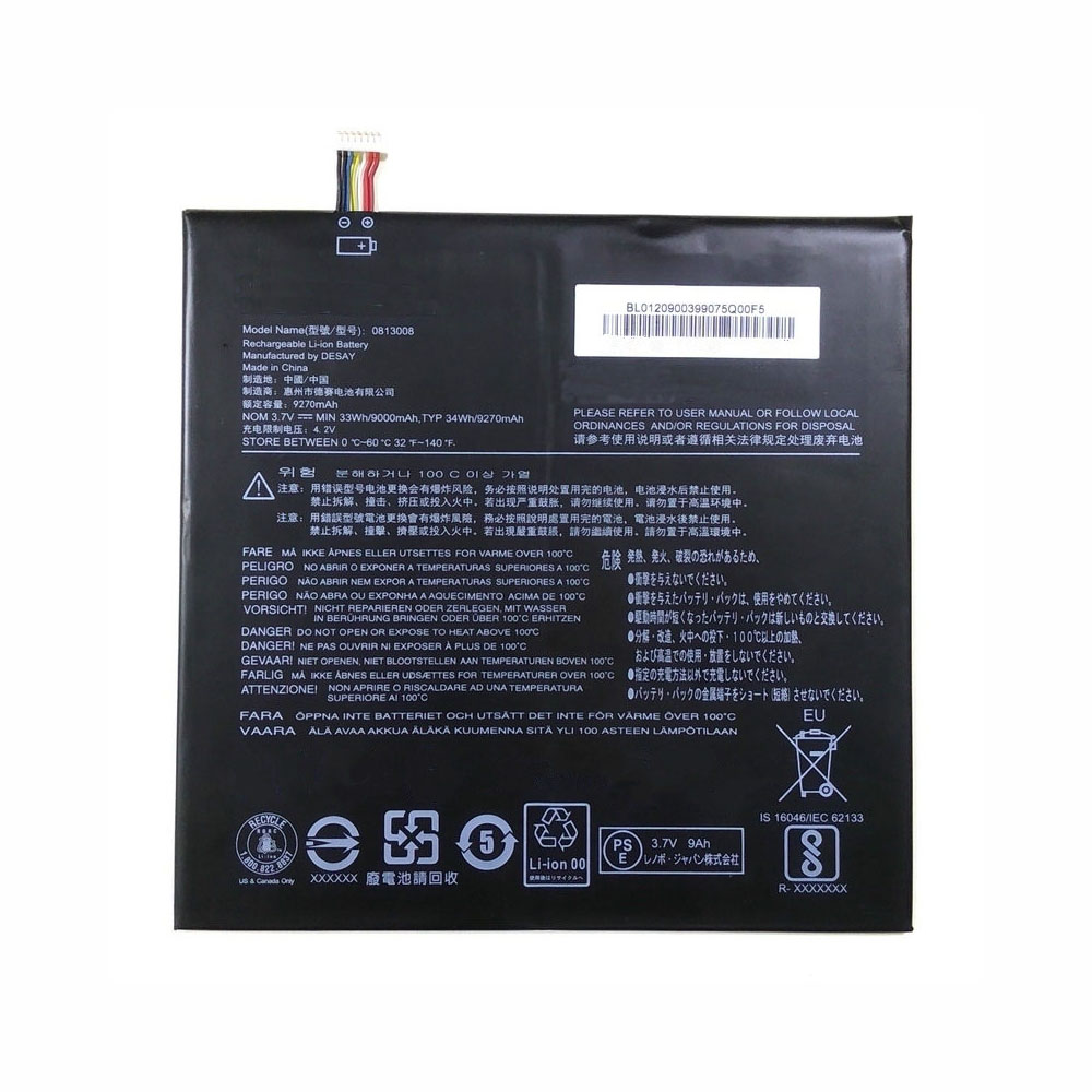Batería para Lenovo 0813008 Tablet Pad